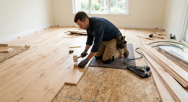 Birch Floor Installation in Millsboro, DE