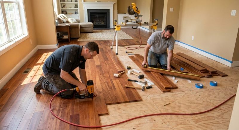 Cherry Floor Installation in Dagsboro, DE