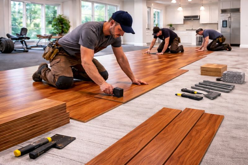 Cherry Floor Installation in Parsonsburg, MD