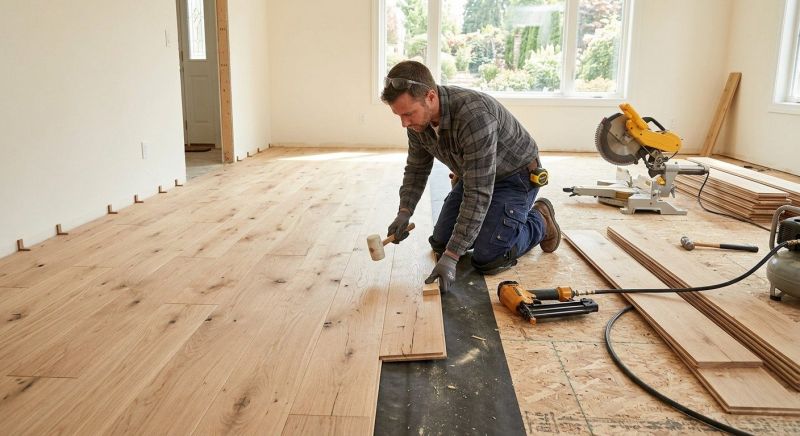 Oak Floor Installation in Ellendale, DE