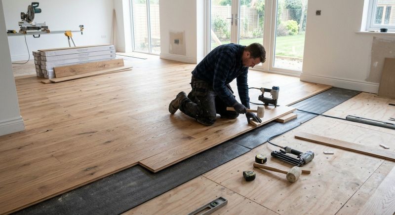 Oak Floor Installation in Ellendale, DE