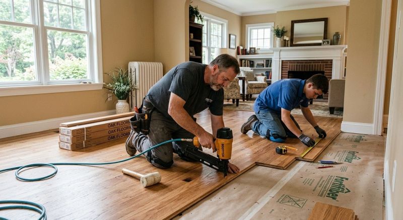 Oak Floor Installation in Lewes, DE