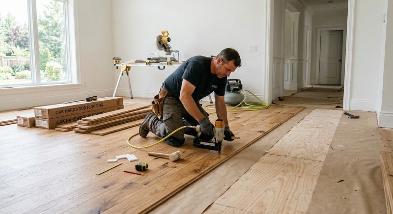 Oak Floor Installation in Millsboro, DE