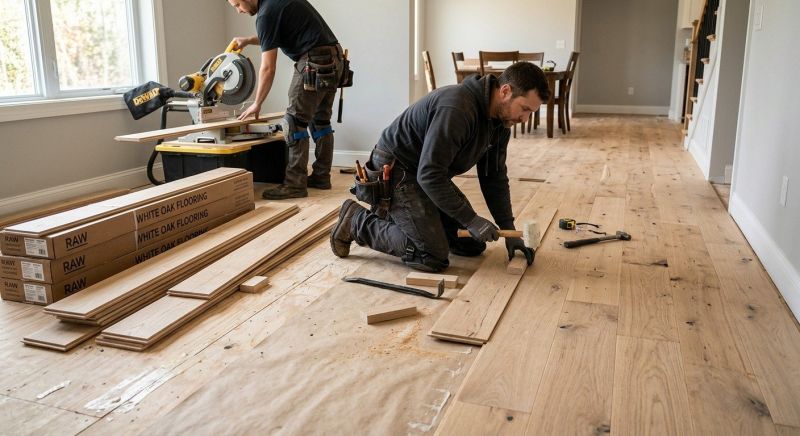 Oak Floor Installation in Ocean View, DE
