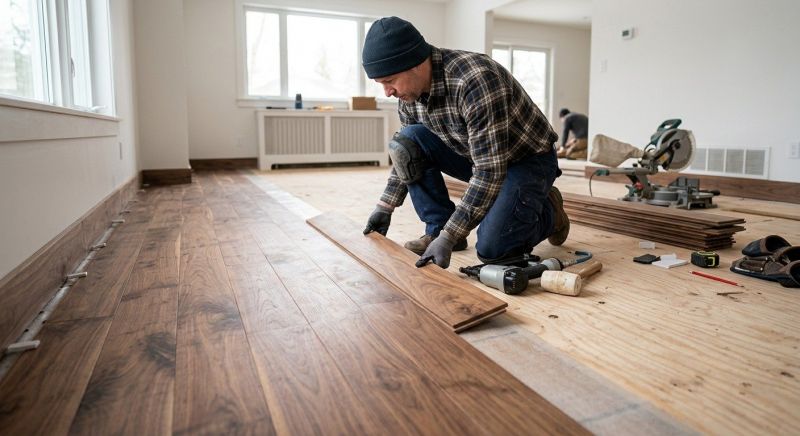 Walnut Flooring Installation in Millsboro, DE