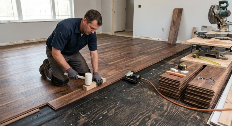 Walnut Flooring Installation in Millsboro, DE