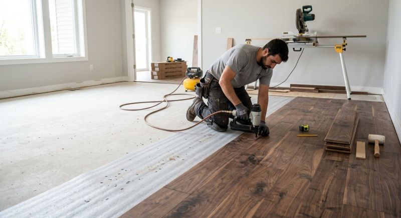Walnut Flooring Installation in Millsboro, DE