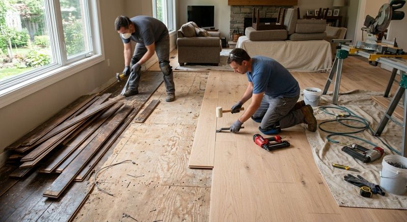Wood Floor Replacement in Millsboro, DE