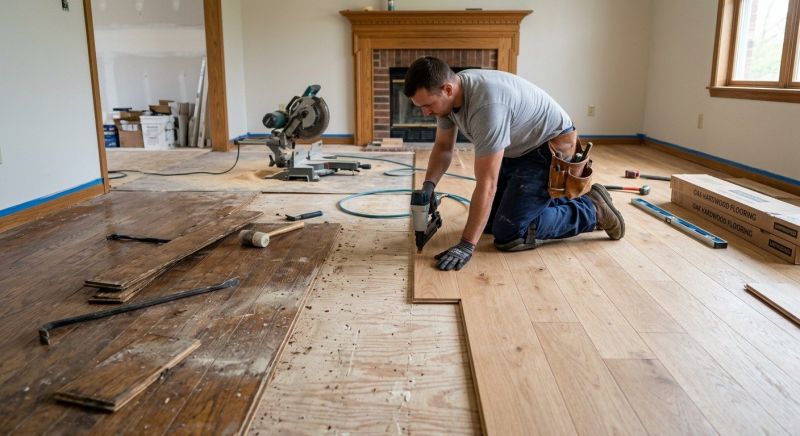 Wood Floor Replacement in Ocean View, DE